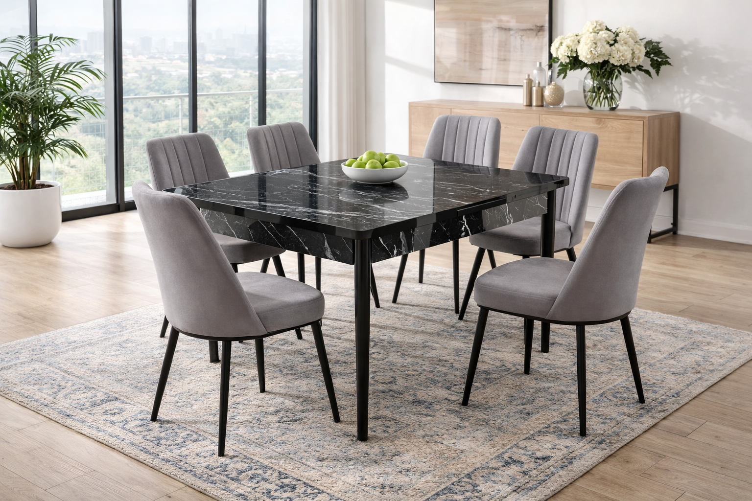 Σετ Τραπεζαρίας Majesty , 7 Τεμαχίων , All4home